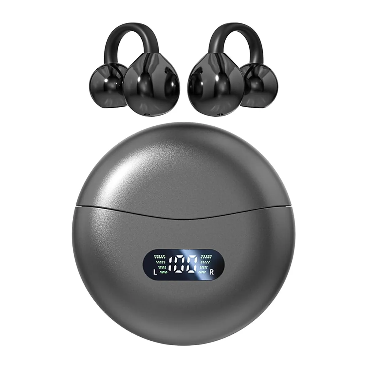 LORDWORLD LORDWORLD open-ear clip headphones 5.3g Bluetooth 5.4 24h black — product photo