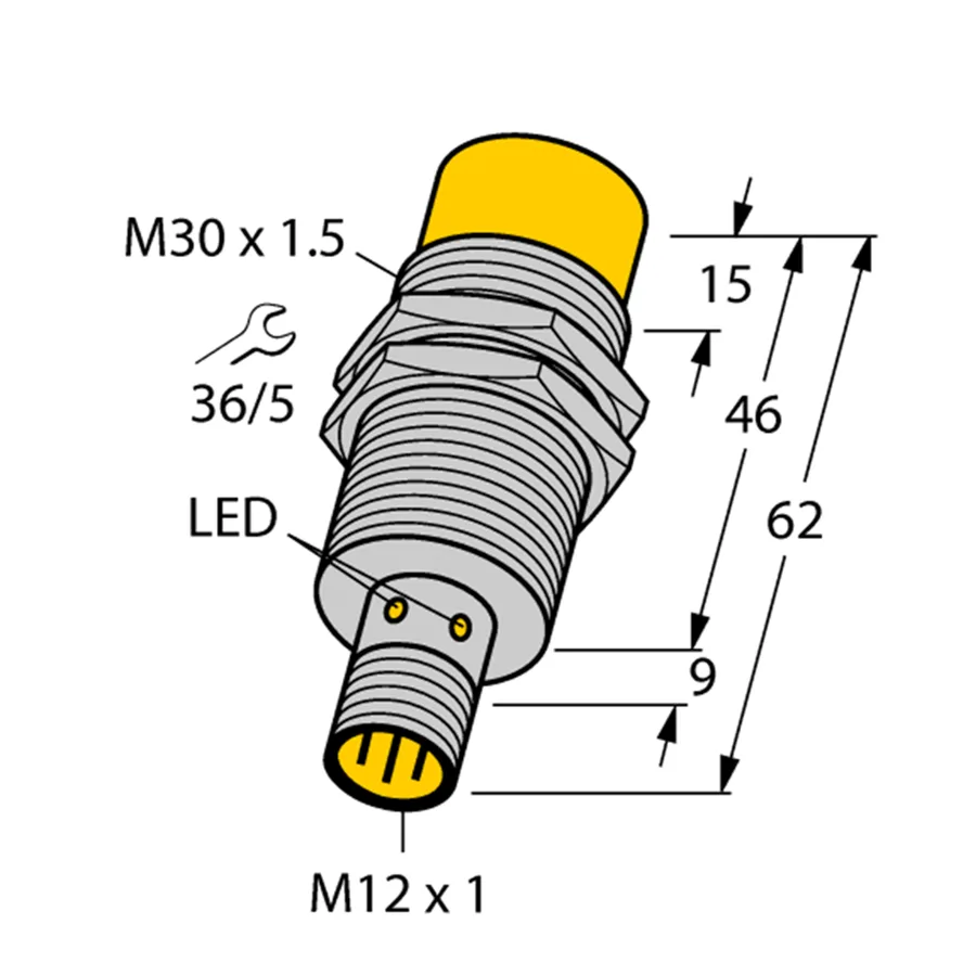 Turck Turck NI10-G18K-RP6X 4670591 Inductive Sensor PNP M18 10mm 113g — product photo