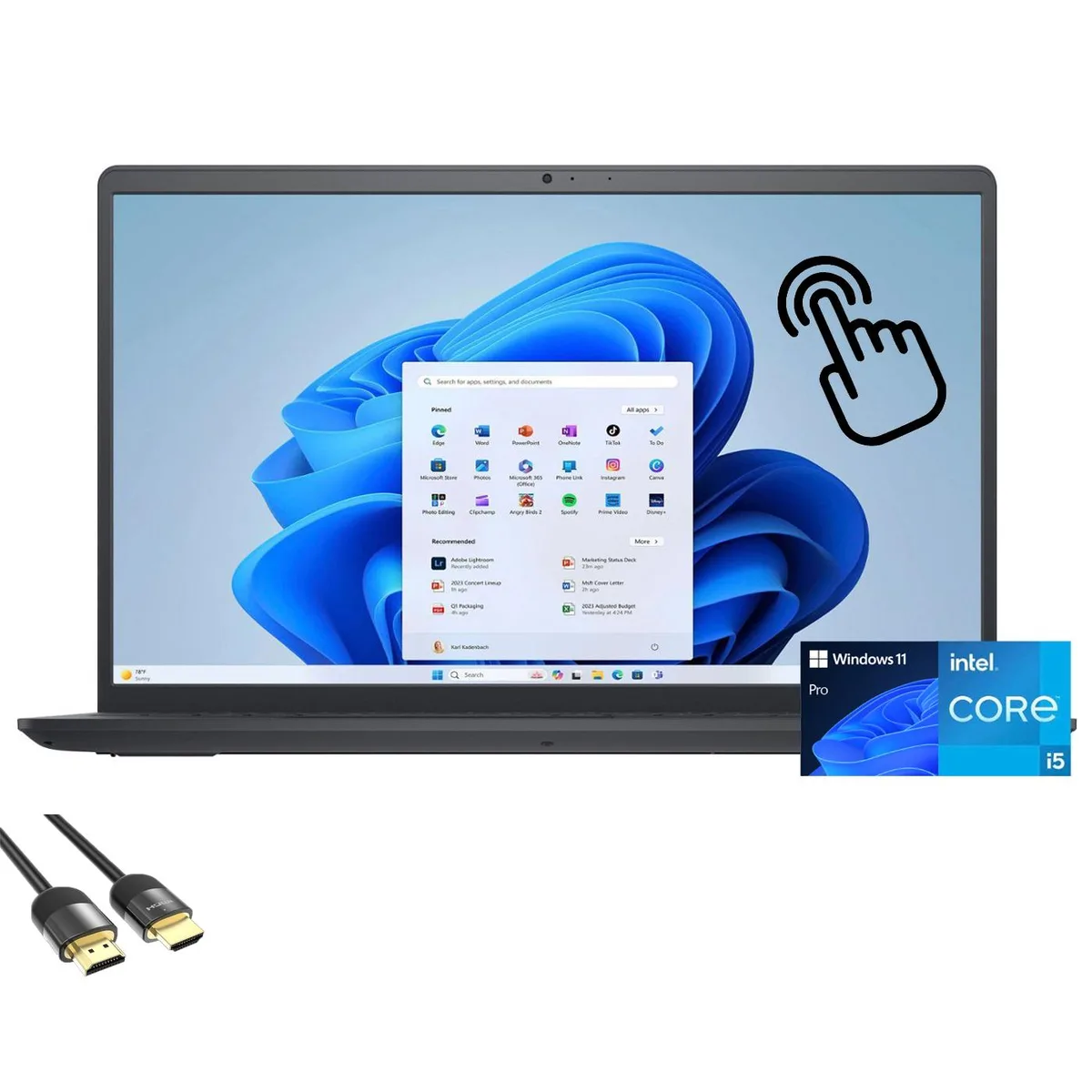DELL DELL Inspiron 15 Laptop i5-1235U 16GB 1TB 15.6 FHD Touch Windows 11 Pro — product photo