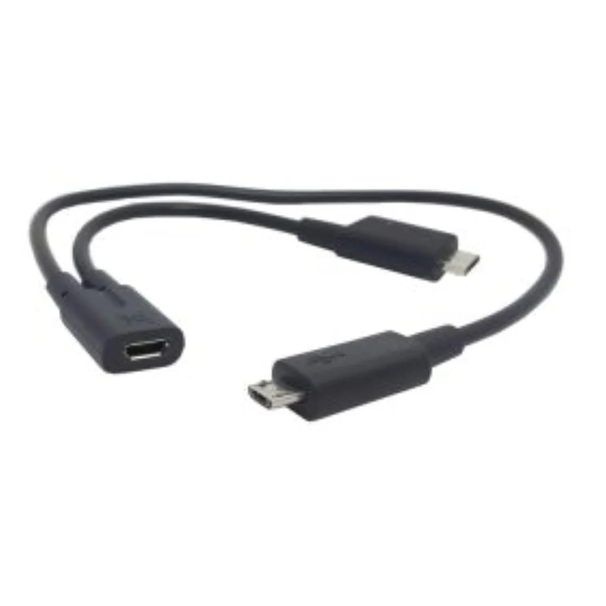 Vszerda Vszerda Micro USB 1 to 2 Y Splitter Cable 20.5 cm AWG 32 black — product photo