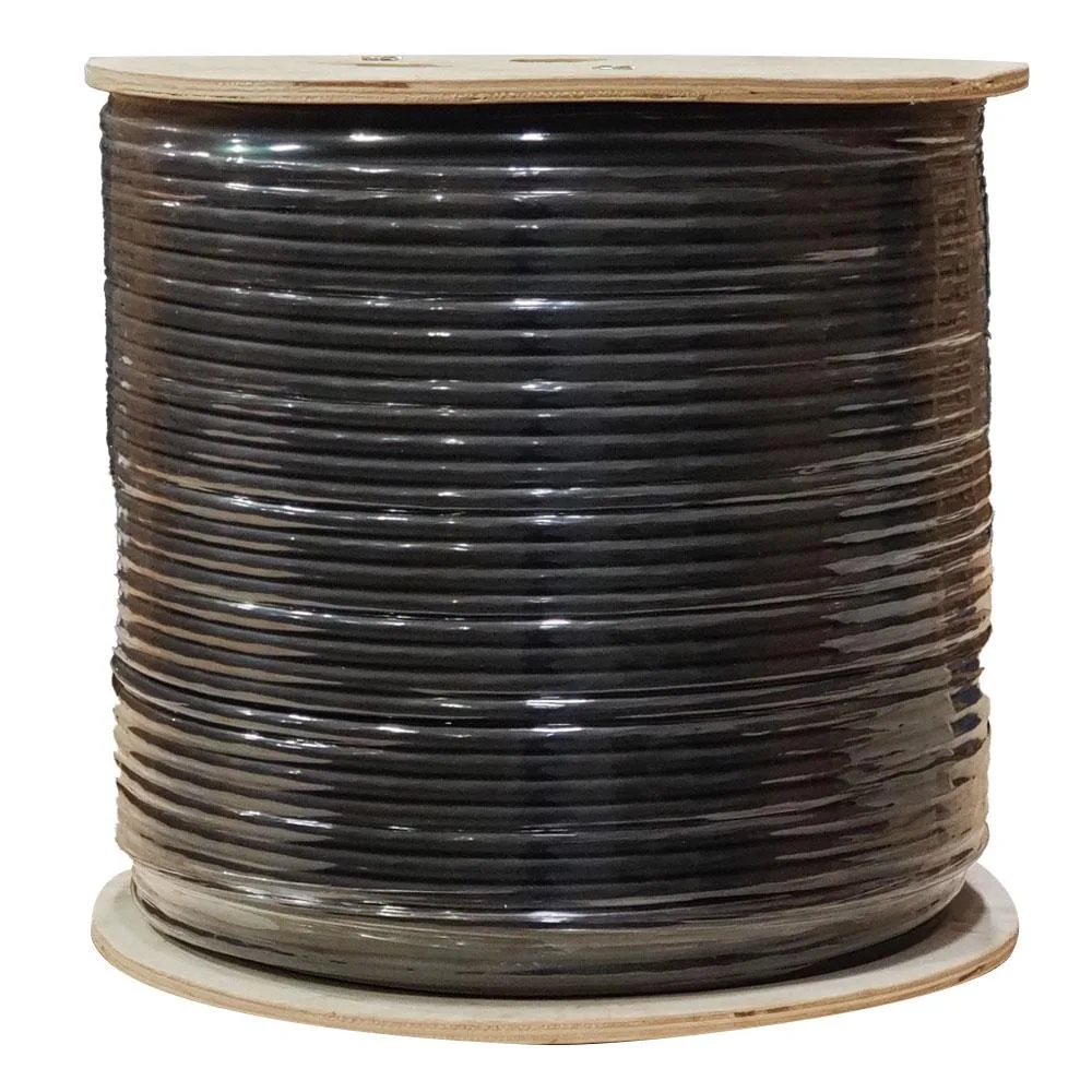 Turnstone Cables Turnstone Cables Cat7 Plenum 850MHz 1000ft SFTP Shielded Bulk Ethernet Cable Black — product photo