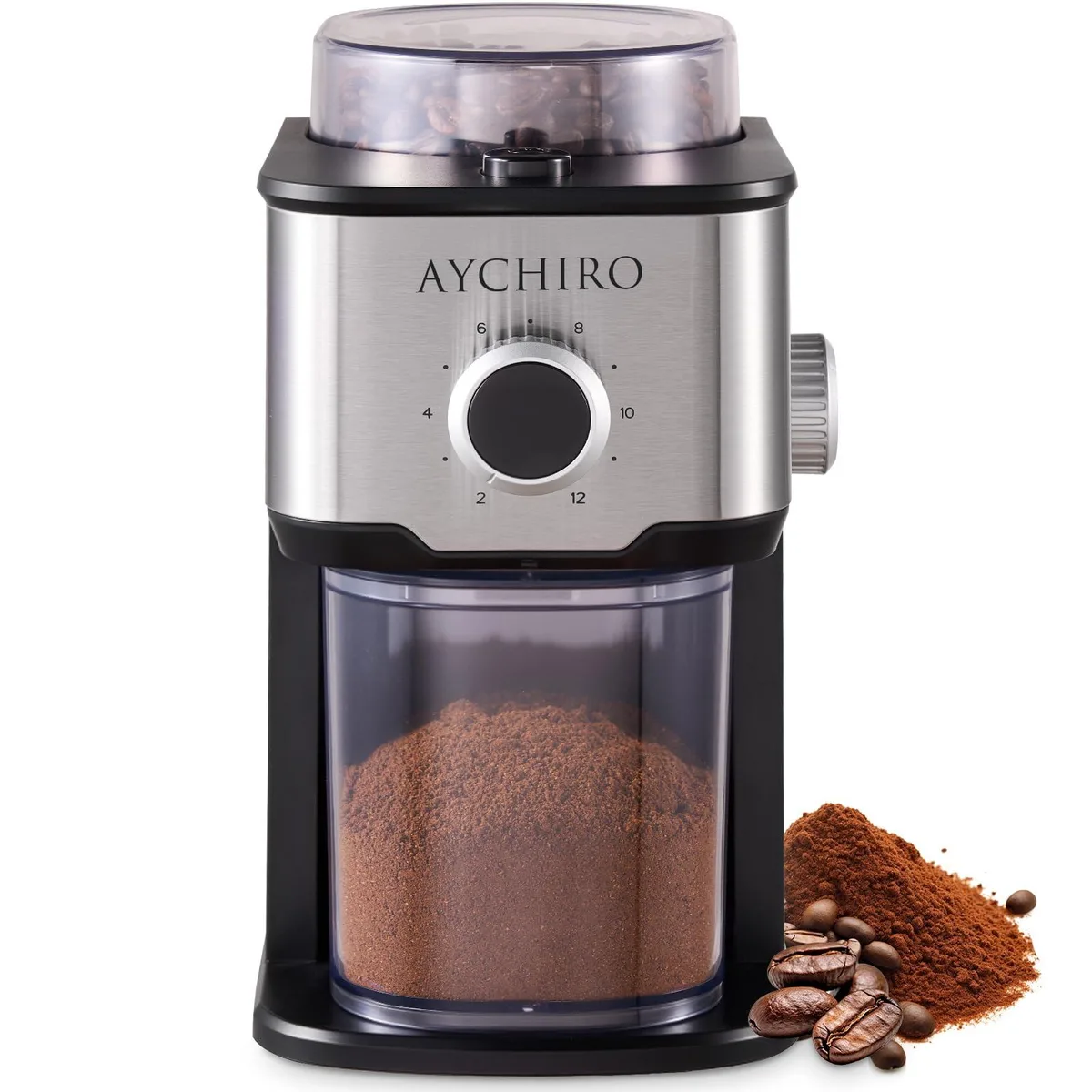 Breville Blade Coffee Grinder 11 cups Silver 14 settings — product photo
