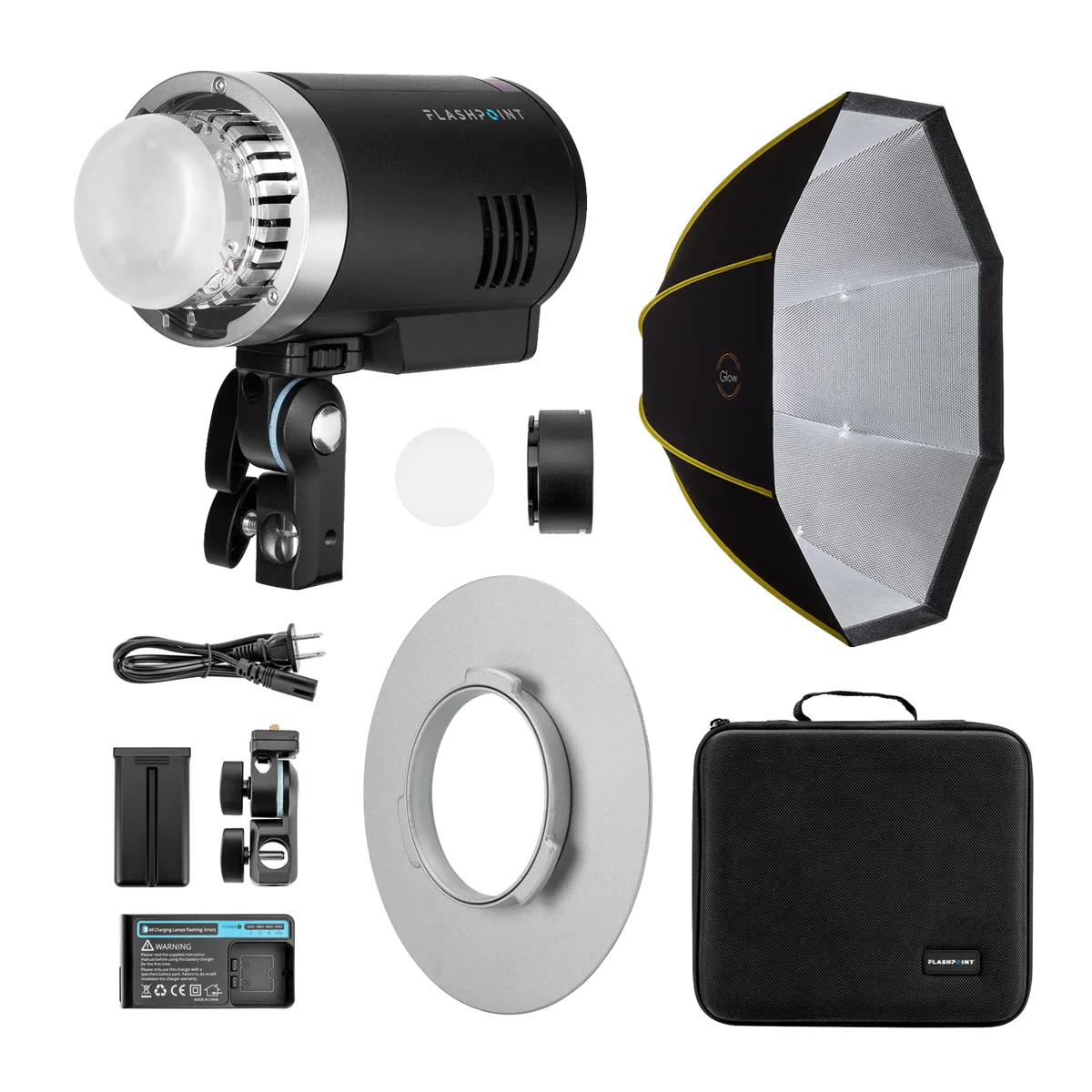 Flashpoint Brand Flashpoint XPLOR 300 Pro TTL R2 Monolight 300ws studio bundle with ParaSnap Octa 36" Softbox — product photo