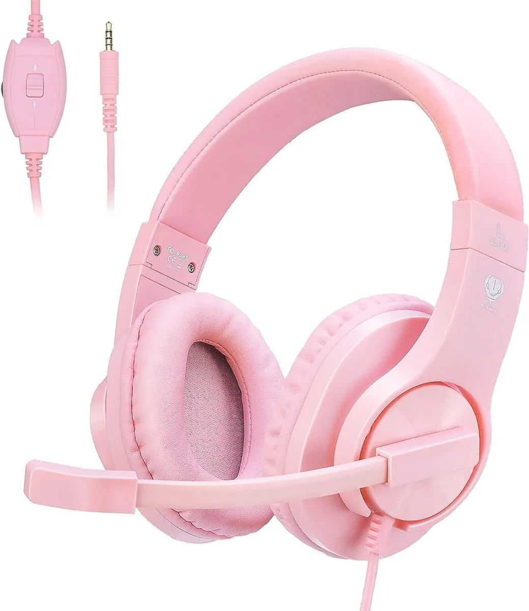  DIWUER WFL900/H 40mm 3.5mm Bluetooth Pink headphone — product photo