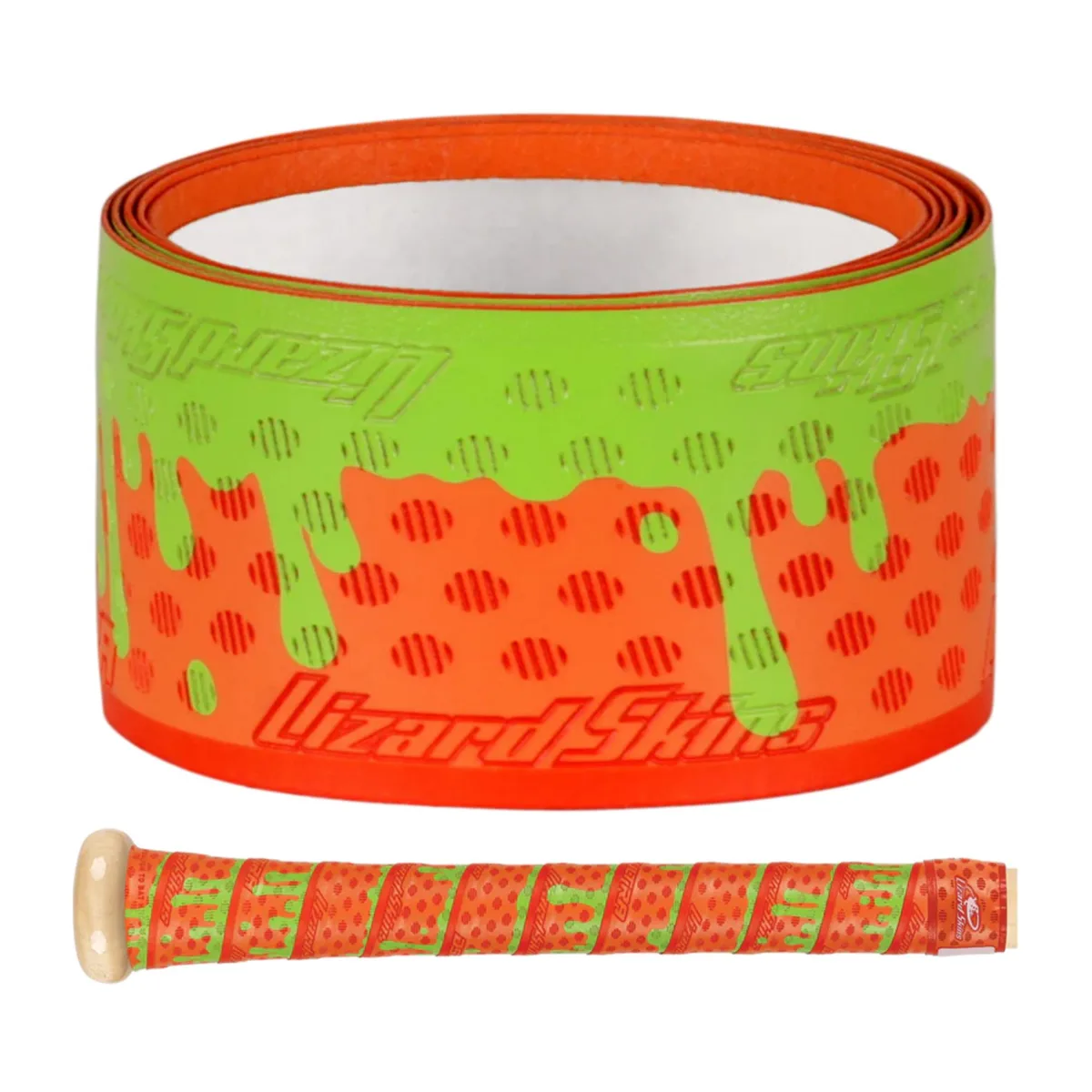 Lizard Skins Lizard Skins DSP Ultra Outburst Bat Grip Tape 0.5 mm Orange Slime — product photo