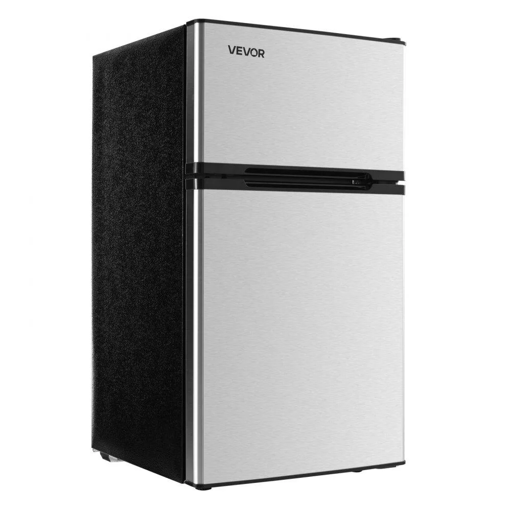 VEVOR VEVOR BCD-87 3.2 Cu. Ft Double Door Refrigerator Stainless — product photo
