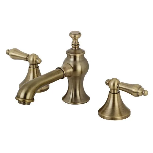 KINGSTON BRASS Kingston Brass KC7063AL 8 in. widespread bath faucet, antique brass — product photo