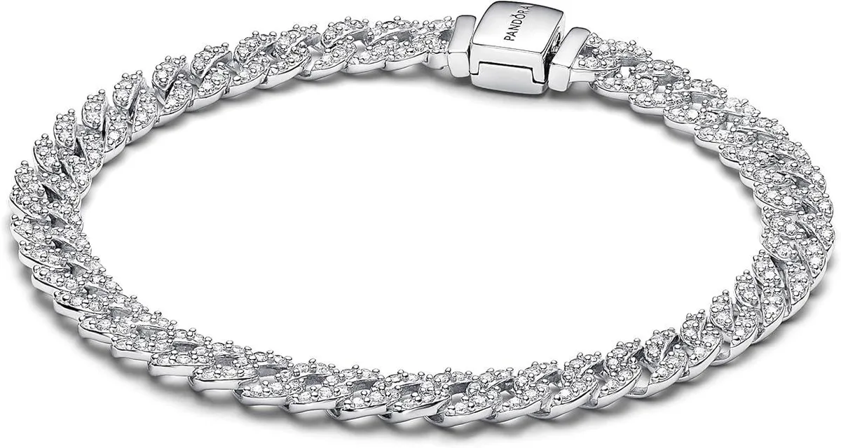 PANDORA PANDORA Timeless Pave Chain Bracelet Silver — product photo