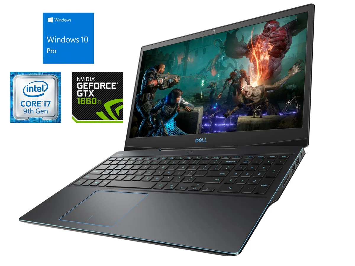 DELL DELL G3 15.6 laptop i7-9750H 8GB 256GB GTX 1660 Ti — product photo
