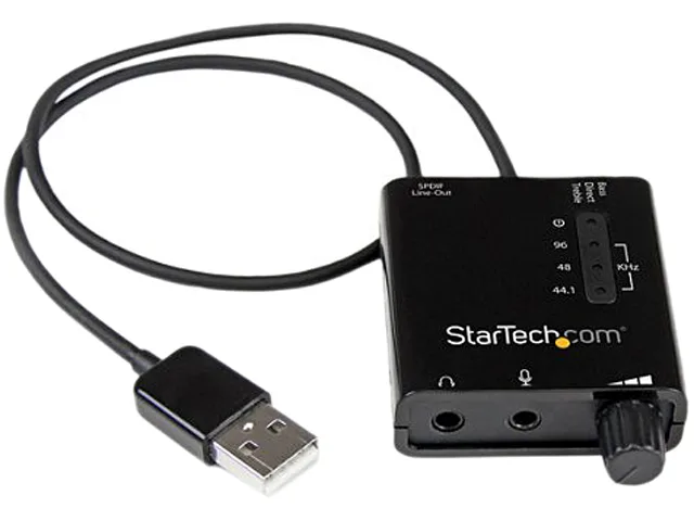 STARTECH STARTECH ICUSBAUDIO2D USB 2.0 5.1 sound card 96KHz 91dB — product photo