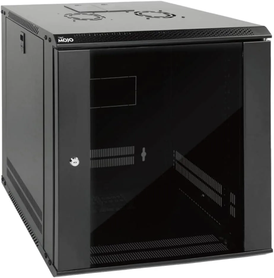 TAURKENAM TAURKENAM 12U Wall Mount Server Rack Glass Door 17.7in Depth — product photo