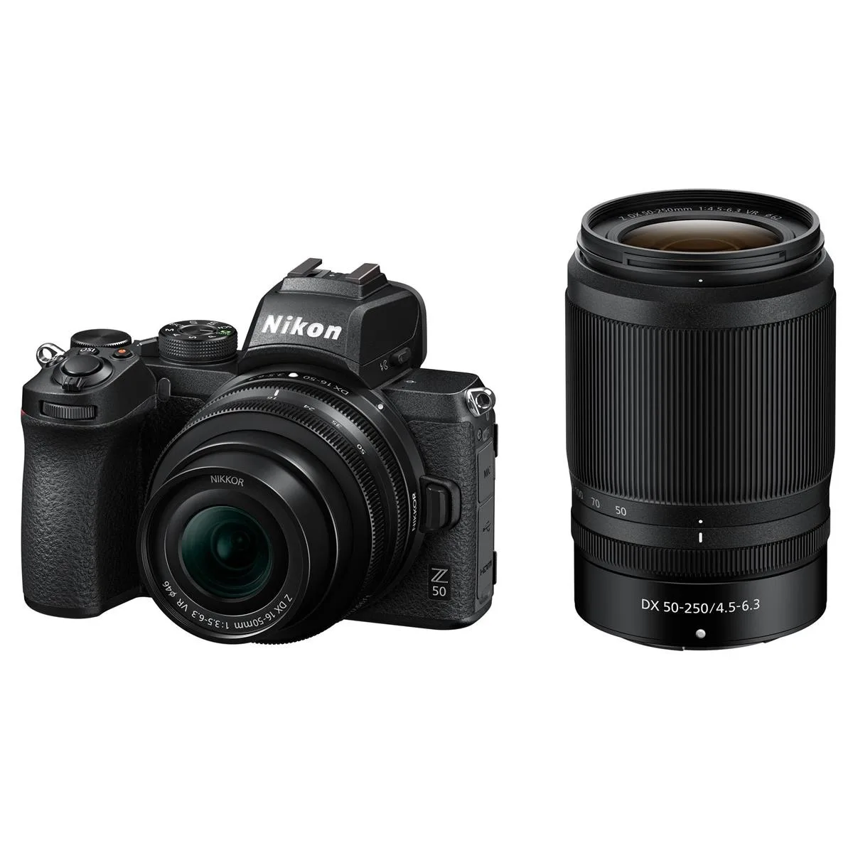 Nikon Inc Nikon Z50 DX Mirrorless Camera with 16-50mm & 50-250mm VR Lenses — product photo