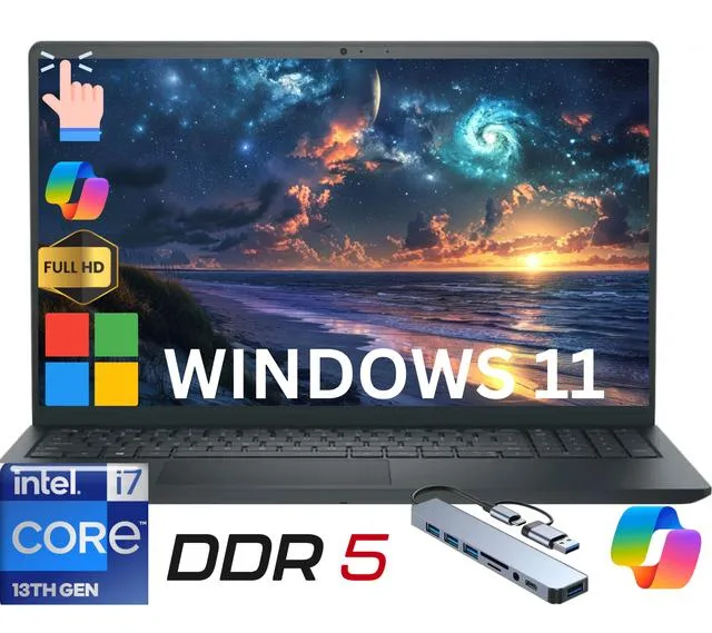 DELL DELL Inspiron Touch 15.6" i7-1355U 16GB DDR5 1TB NVME — product photo