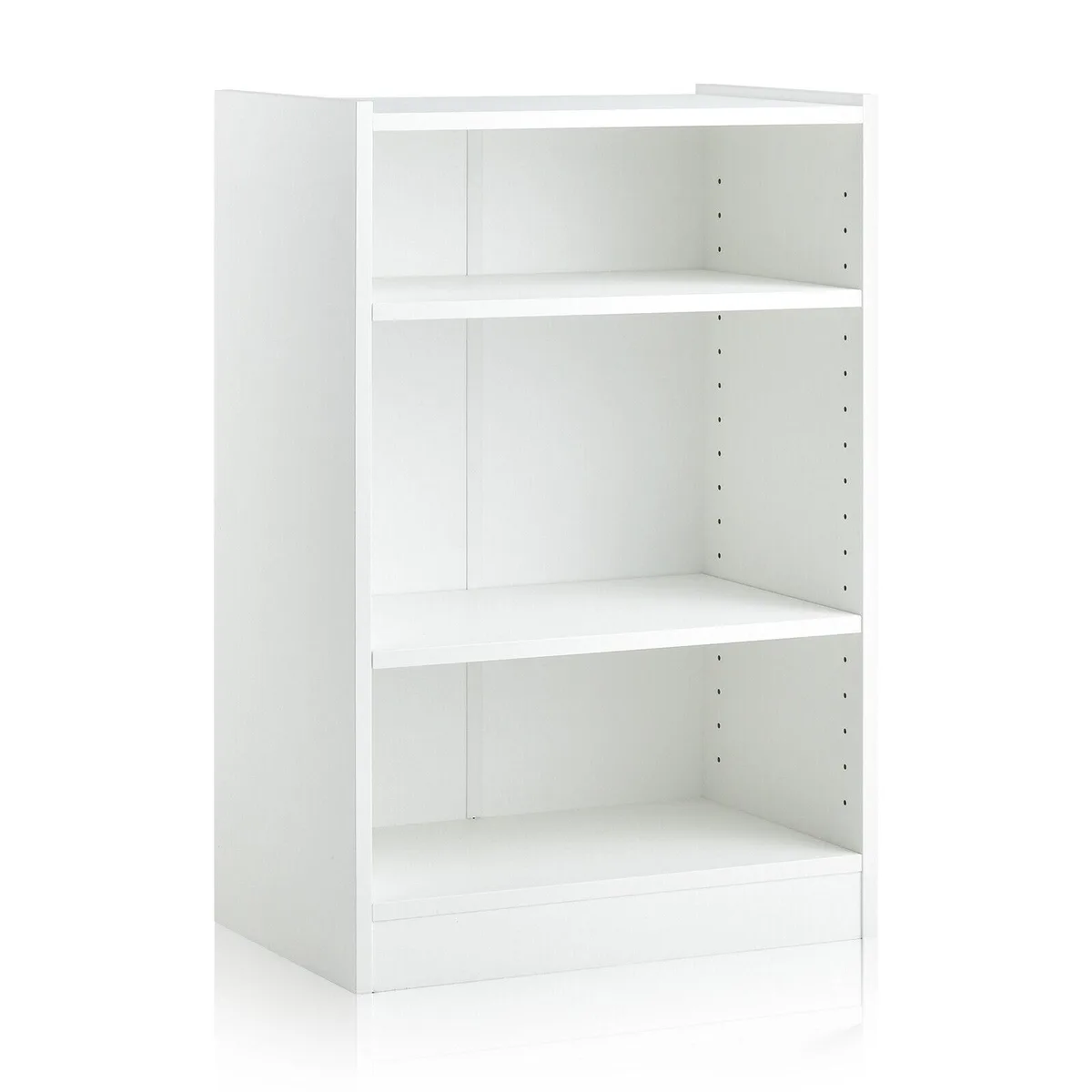 SlickBlue SlickBlue 3-Tier Bookcase White 19.5" x 12" x 29.5" Adjustable Shelves — product photo