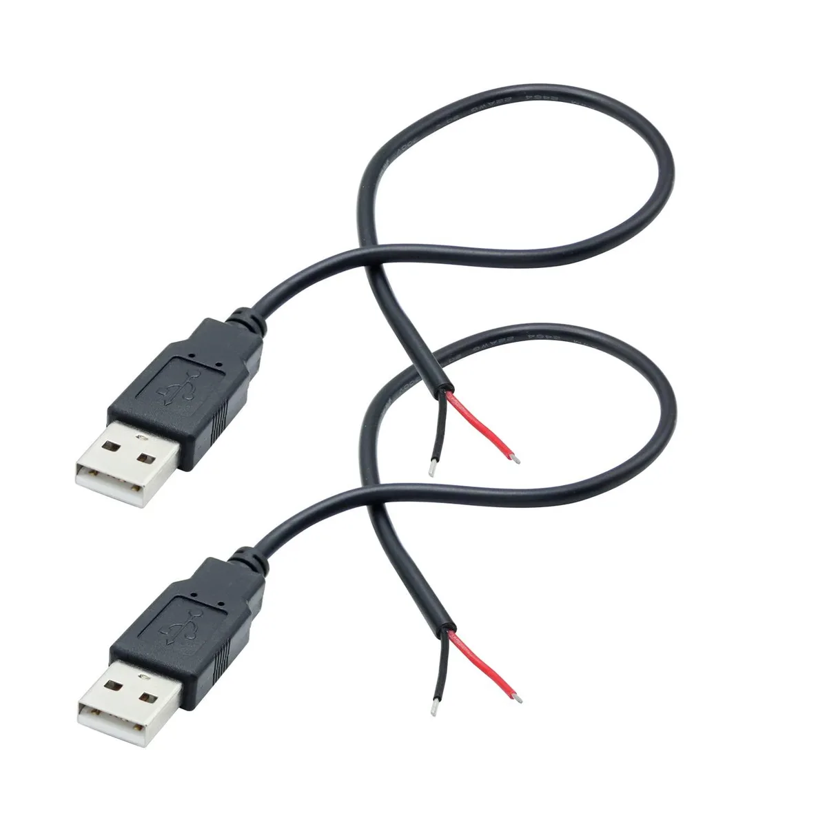Vszerda Vszerda USB 2.0 Male to 2 Pin Bare Wire 30cm 22AWG 2-Pack — product photo