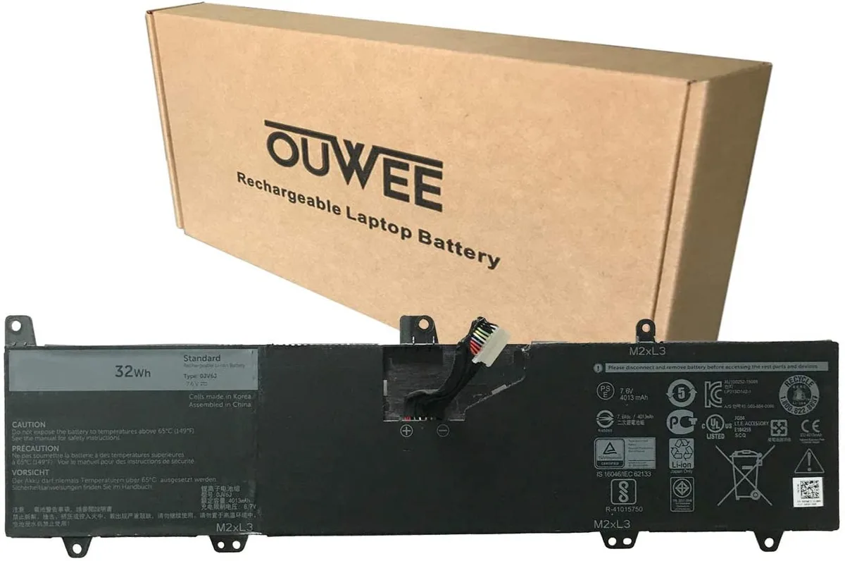 OnlineHawk OnlineHawk 0JV6J laptop battery for Dell Inspiron 3179 3180 3162 3164 3168 7.6V 32Wh 4013mAh 2-Cell — product photo