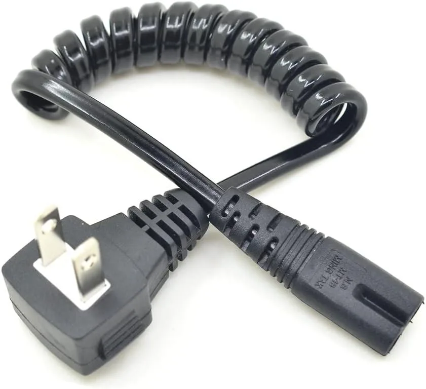 TeKit TeKit 1-15P Angled to C7 Retractable computer power cord 10-30cm 18AWG — product photo