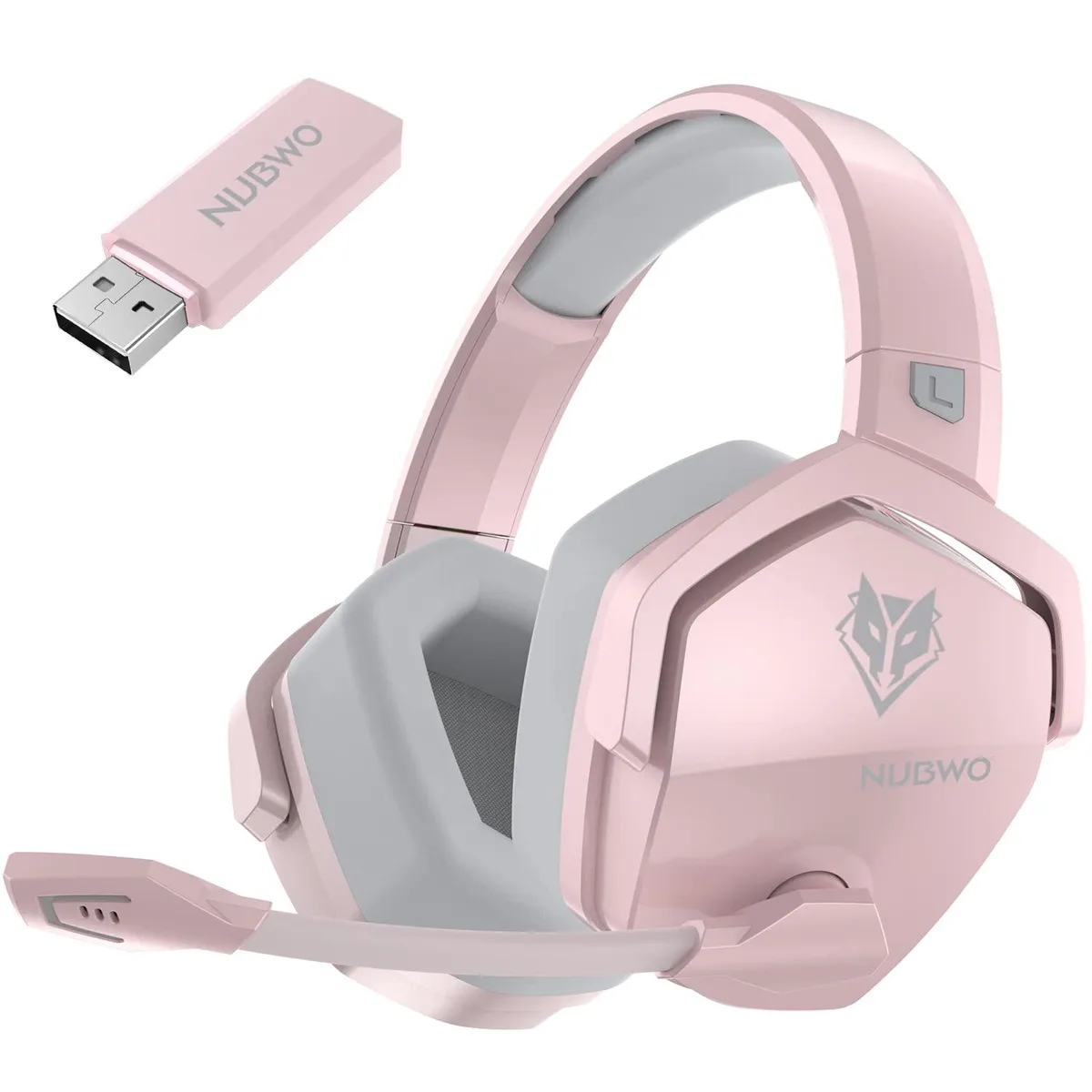 NU 3031 G06 NUBWO-G06-Pink Dual Wireless Gaming Headset Pink — product photo