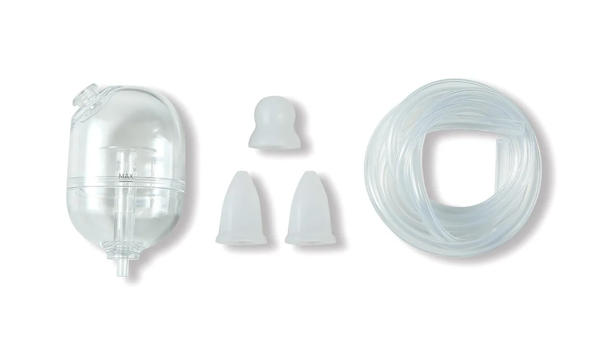 White replacement parts set for Littletora Pro nasal aspirator model 47121600