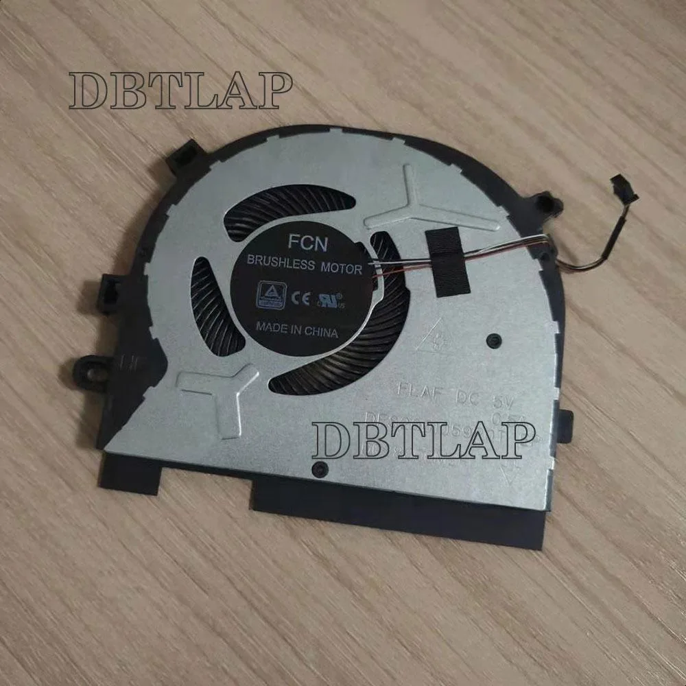 Small black plastic blower fan with four-wire connector