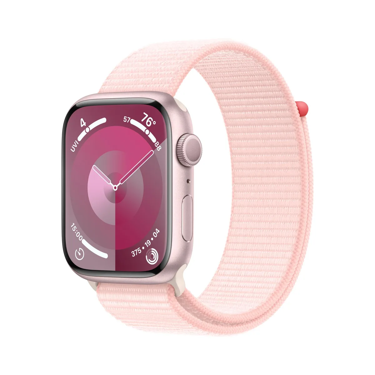 Apple Apple Watch Series 9 GPS 45mm Pink Aluminum Pink Sport Loop smart watch — product photo
