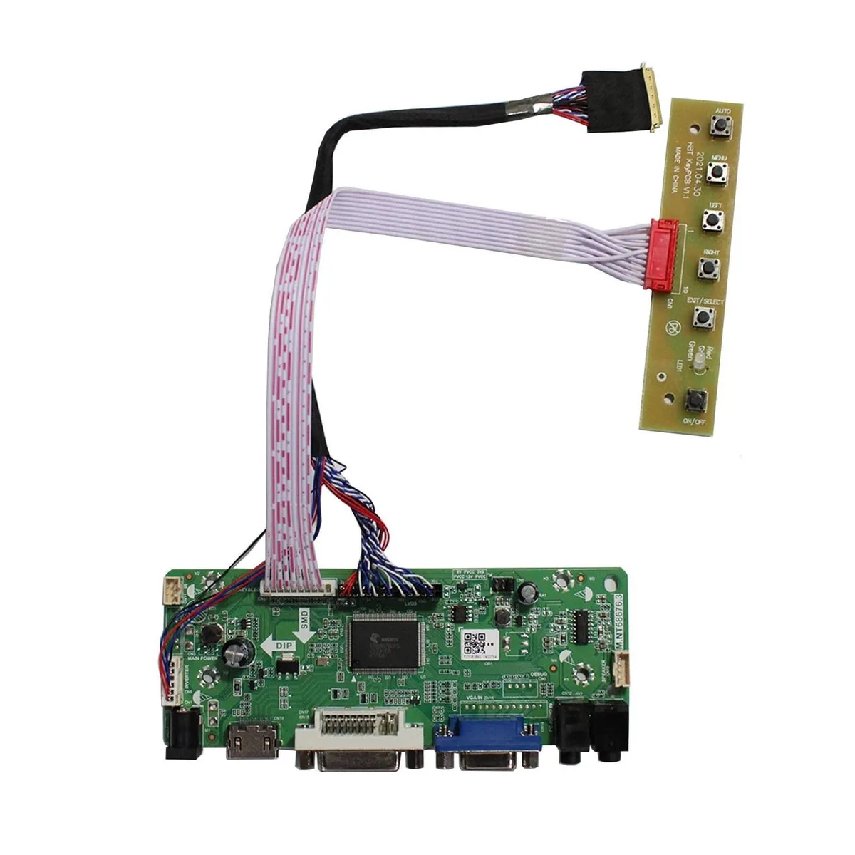 Adafruit Adafruit 2 in 1 Accessory LCD Controller Board 40pin 1600x900 14" 17.3" VGA DVI Audio — product photo