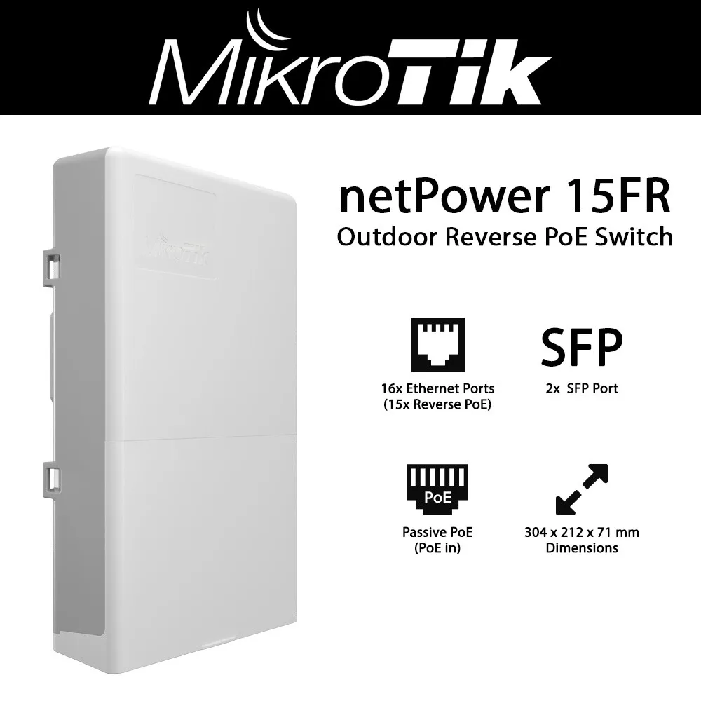 Mikrotik Mikrotik CRS318-1Fi-15Fr-2S-OUT netPower 15FR Outdoor Switch 15 Ports — product photo