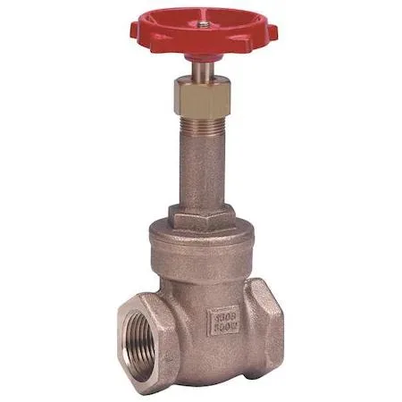 Bronze gate valve with rising stem and wheel handle