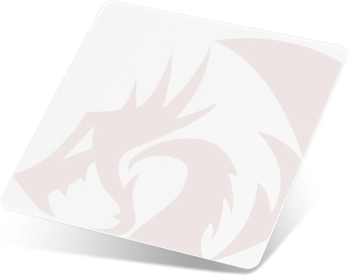 Redragon Redragon PG1M Glass Mouse Pad 13 x 13 x .15 in Black White — product photo