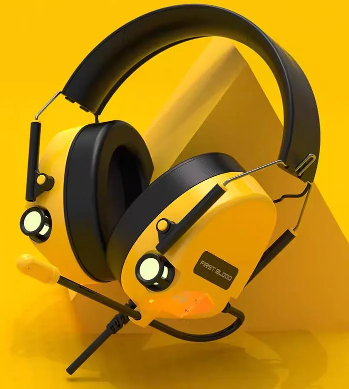 BFKK BFKK Amber Yellow Wired Gaming Headset 7.1 50mm Driver — product photo