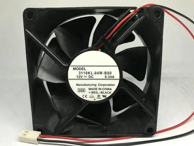 TSUJ TSUJ 2 in 1 accessory Kepler-C72J-OYS-0345 DC12V 0.34A 3110KL-04W-B60 8025 8cm 2-Wire — product photo