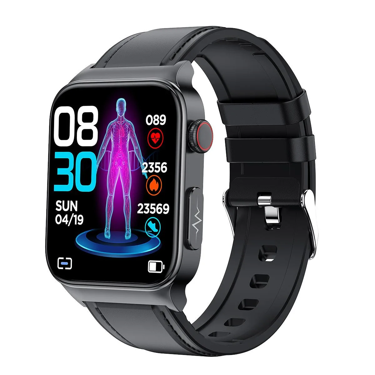 allentian allentian E500 Smart Watch 28 mm 150 g BlackLeather — product photo