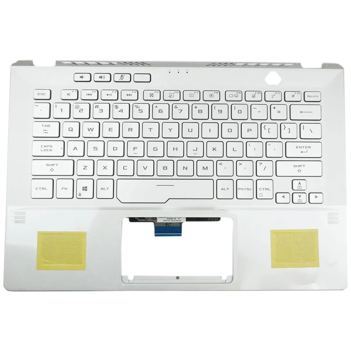 Bipra Bipra Palmrest Keyboard 14" US Backlit Silver 2 in 1 accessory — product photo