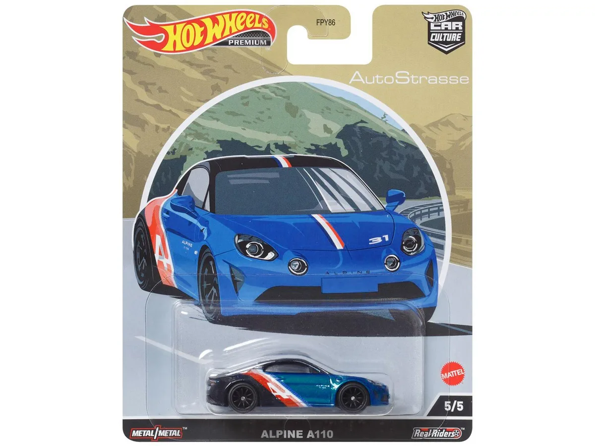 Hot Wheels Hot Wheels Alpine A110 Blue Metallic Black Auto Strasse Diecast 2.5 inch — product photo