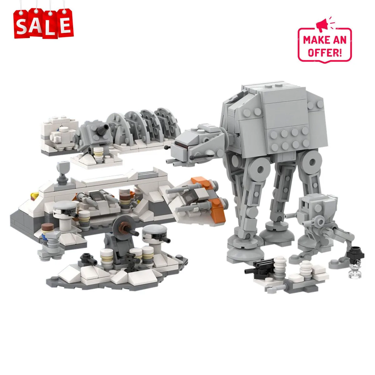 ZITIANYOUBUILD ZITIANYOUBUILD MOC-44946 Micro Assault on Hoth 567 Pieces — product photo