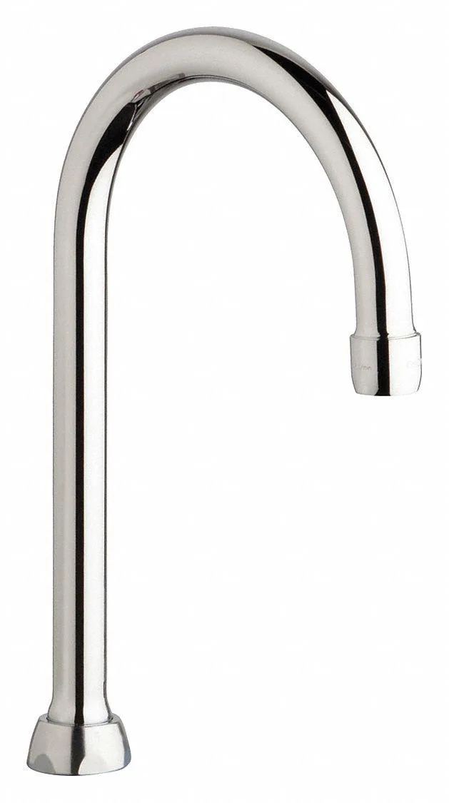CHICAGO FAUCET COMPANY CHICAGO FAUCET COMPANY 895 Spout Brass Gooseneck Polished Chrome — product photo