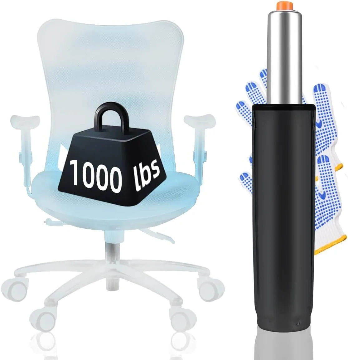 BFKK BFKK Office Furniture Gas Cylinder 5.5 inch stroke 12.5 inch max — product photo