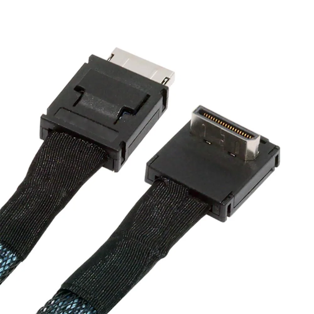 LORDWORLD LORDWORLD Down Angled 90° OCuLink SFF-8611 4i Active Cable 50cm — product photo