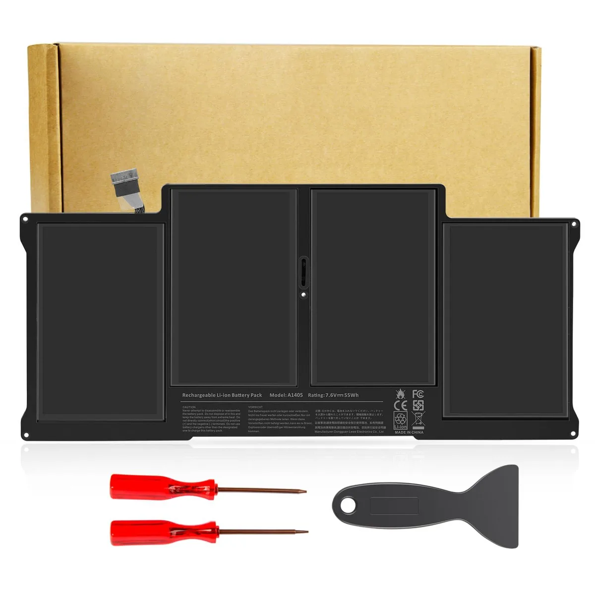  DELL A1405 55Wh 7.5V laptop battery MacBook Air 13 A1466 2012-2017 A1369 2010-2011 — product photo