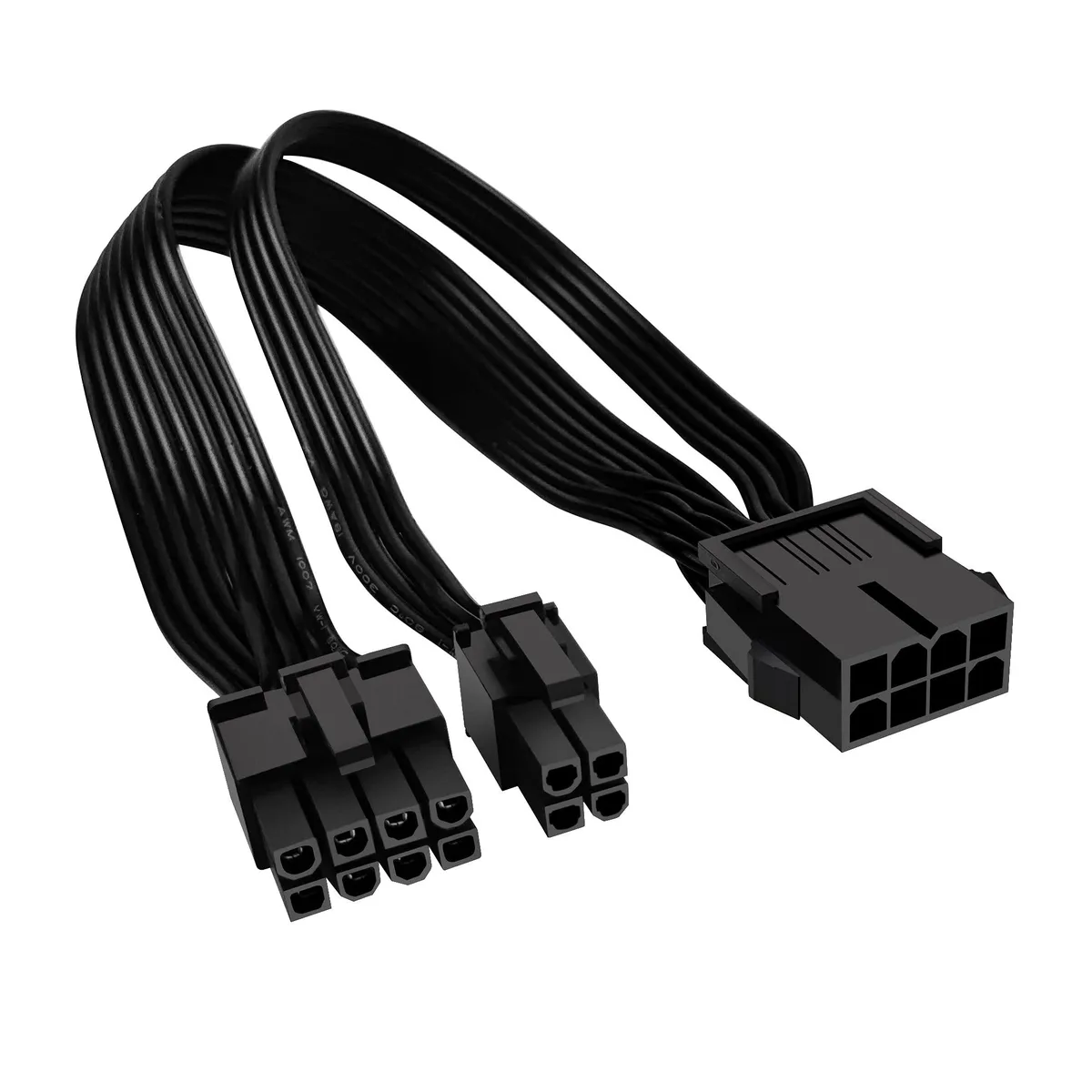  JZYMOD EPS12V 8 Pin Female to ATX 8 Pin + 4 Pin Male Extension Cable 10.6in 18AWG Black — product photo
