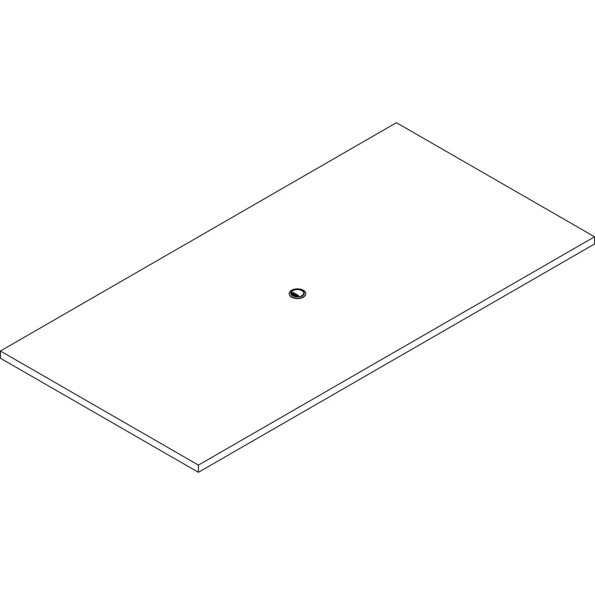 Alera Alera VA354224GY Reversible Return Bridge Shell 42w 23.63d 29.5h Gray — product photo