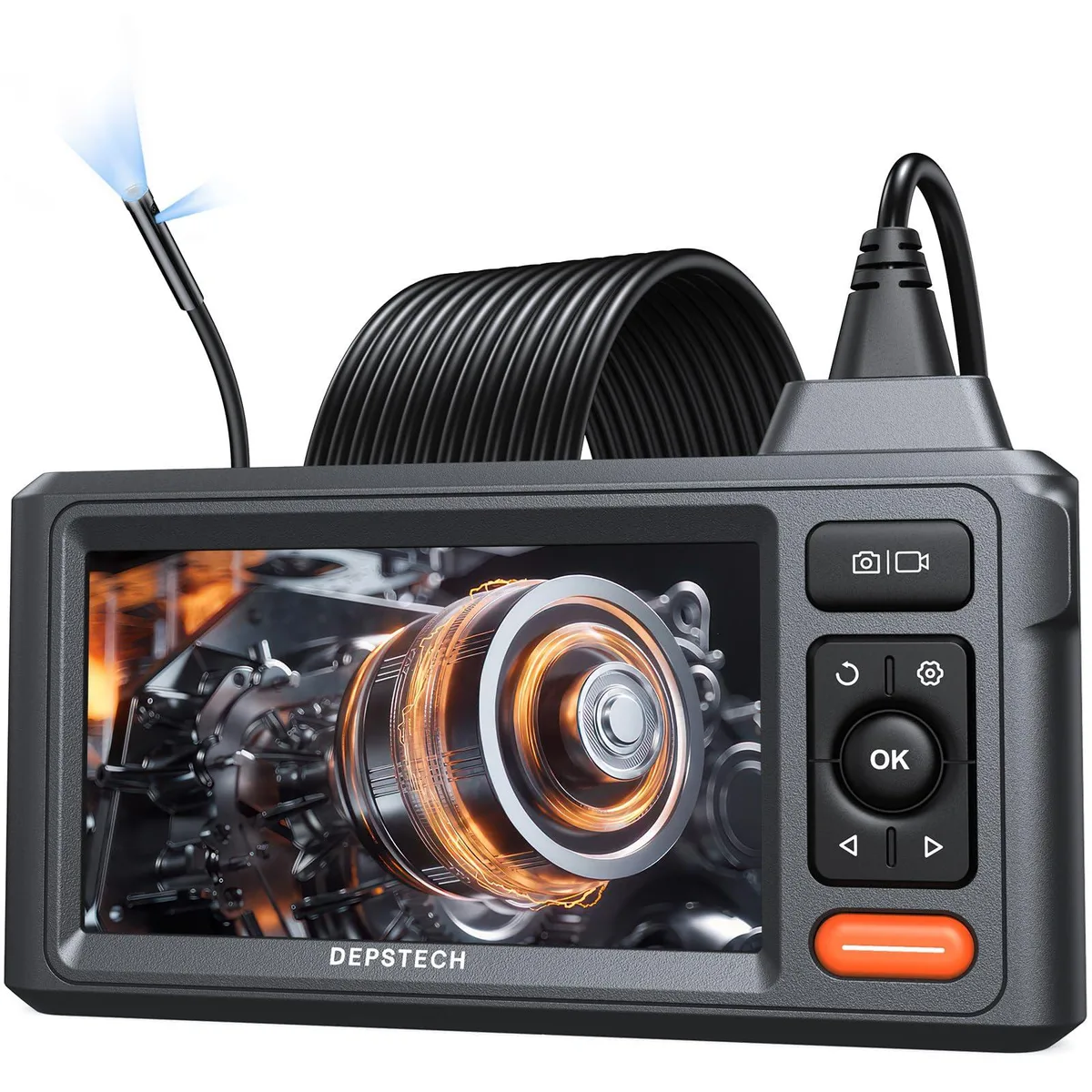 KEHIPI KEHIPI DS620-DL Dual-Lens Endoscope 1080P 5" IPS 16.5FT Grey — product photo