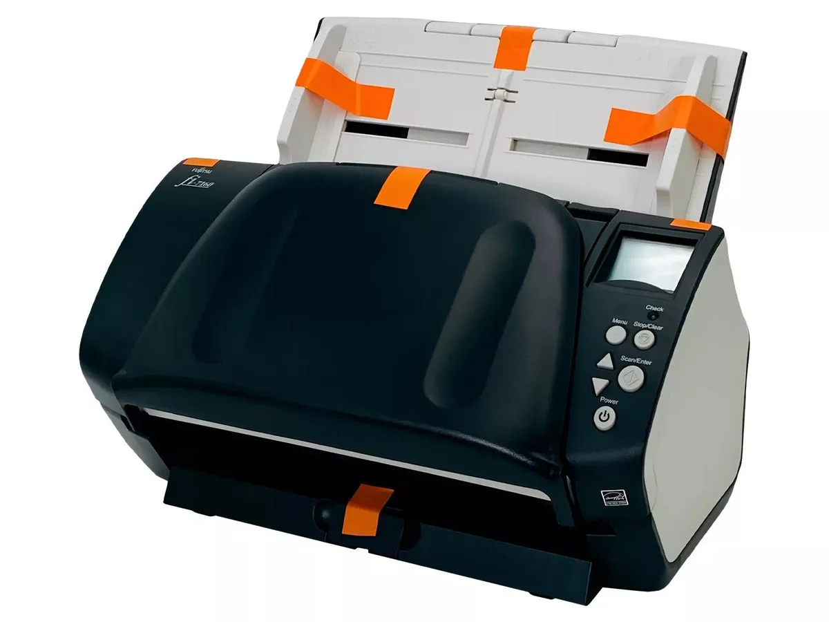 Fuji Fuji Fi-7160 professional sheetfed document scanner with adapter USB drivers — product photo