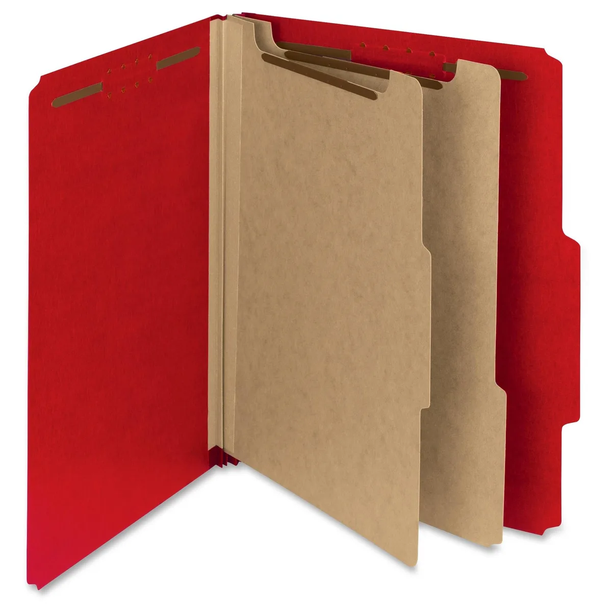 Red classification folder box, ten units, model 14061