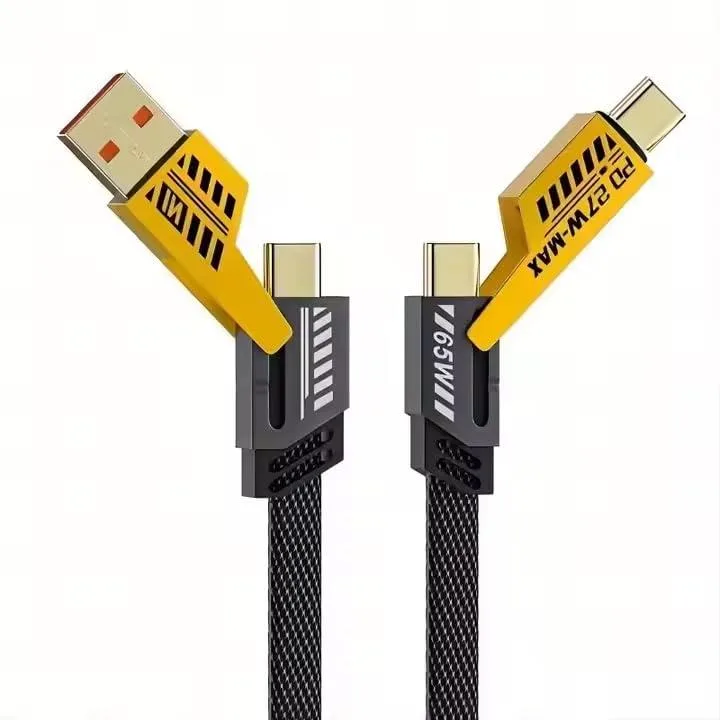  Belkin NXS4IN16FT 4-in-1 USB-C Cable 6ft 60W Orange — product photo