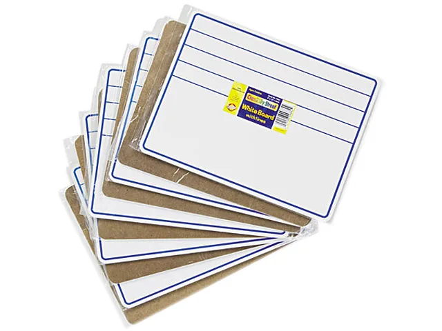 Chenille Kraft Chenille Kraft 988210 Dry Erase Boards 9x12" Ruled 10 Pack — product photo