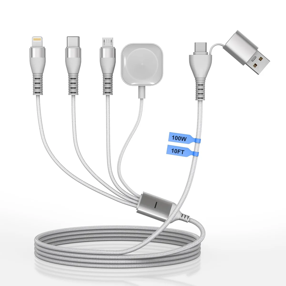 Ardaddyn 100W 4-in-2 Multi Charging Cable 10ft — product photo