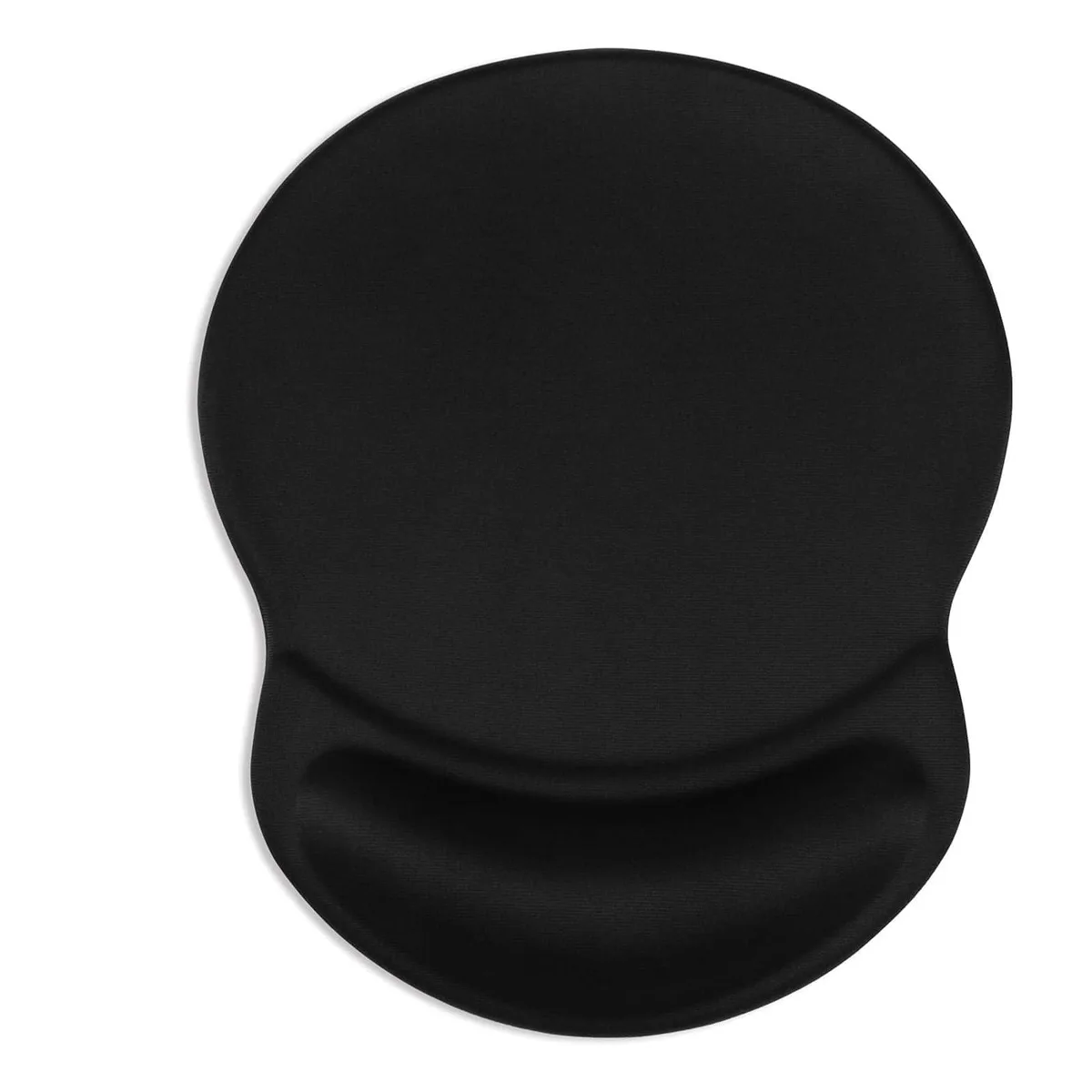  ITNRSIIET Solid Color-Black Ergonomic Mouse Pad 8.7 x 7.2 in Black — product photo