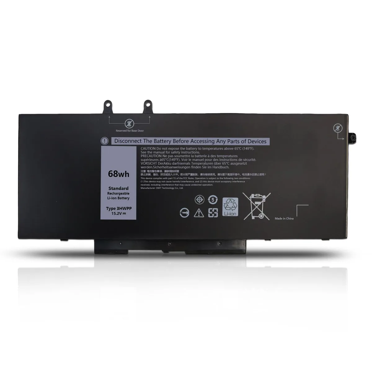 Damaite Damaite 68Wh 15.2V 4-Cell Li-Ion Laptop Battery Black 3HWPP — product photo