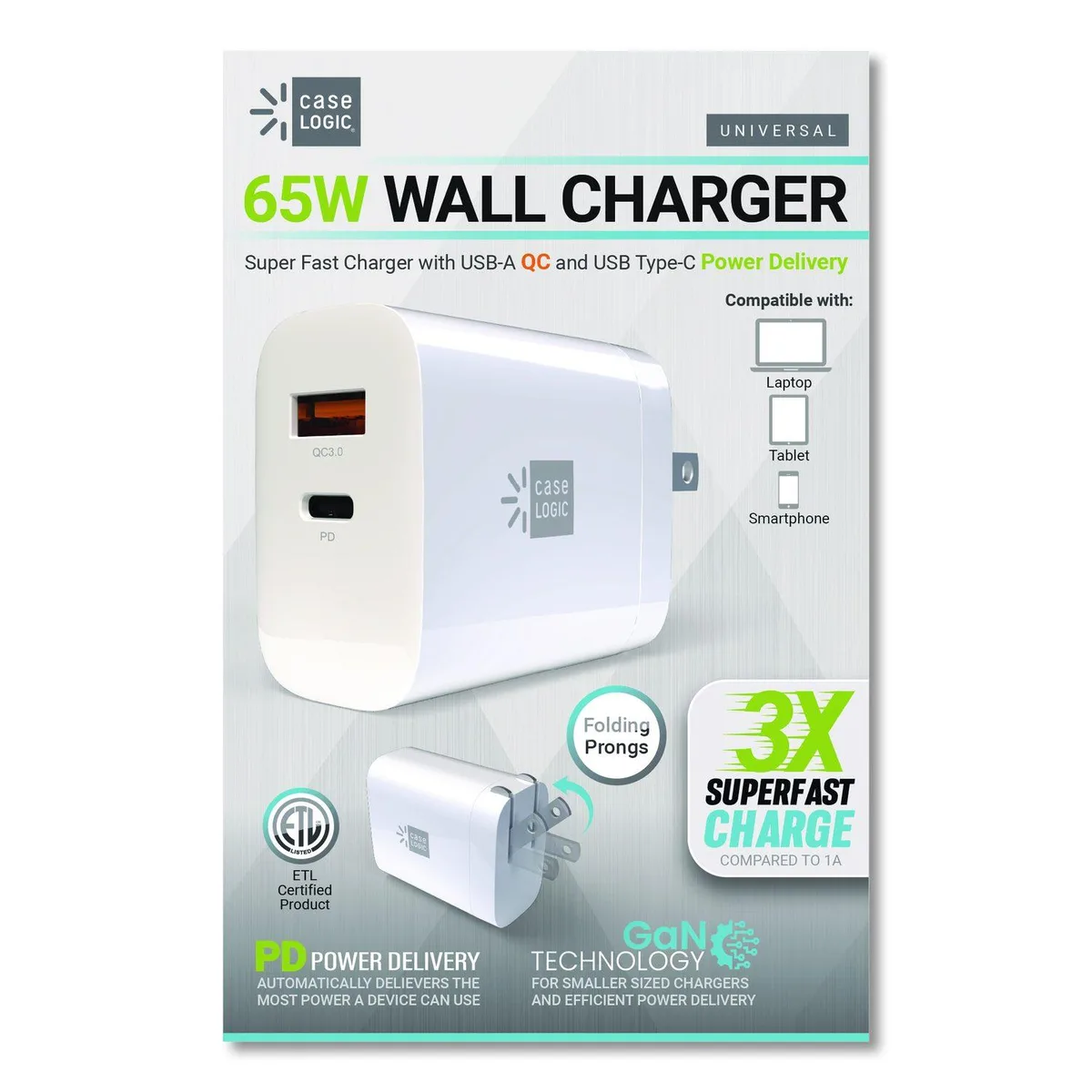 BYTECC INC BYTECC INC 60 W Wall Charger White CLPDW6105WT — product photo
